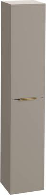 Saqu Lima hoge kast met messing greep 35x32x180cm mat greige Saqu Lima hoge kast met messing greep 35x32x180cm mat greige
