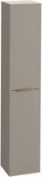 Saqu Lima hoge kast met messing greep 35x32x180cm mat greige - thumbnail