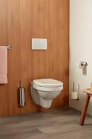 Haceka Kosmos Toiletborstelhouder - gesloten - wandmodel - chroom 1208538 - thumbnail