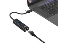 Conceptronic laptop dock & poortreplicator USB 3.2 Gen 1 (3.1 Gen 1) Type-A Zwart - thumbnail