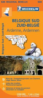 Michelin Wegenkaart 534 België Zuid, Ardennen (Paperback)