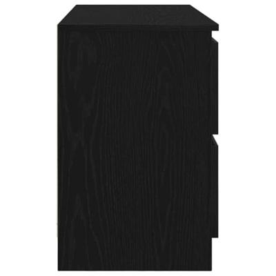 Tv-meubel 100x35x54 cm bewerkt hout zwart