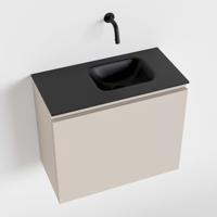 MONDIAZ OLAN 60cm toiletmeubel linen. LEX wastafel urban rechts geen kraangat - thumbnail