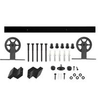 Intersteel Schuifdeursysteem Wheel Top - mat zwart - thumbnail