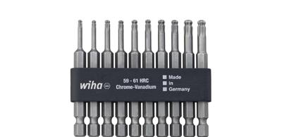 Wiha Bitset Professional 70 mm TORX® kogelkop 1/4" incl. bitstrook 11-delig - 32804 - 32804
