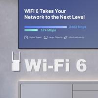 Mercury TP-Link ME80X WiFi Repeater 6 AX3000Mbps, 1 Gigabit Ethernet-poort, krachtige WLAN-repeater voor thuis, Wifi Extender, compatibel met alle internetboxen, 2 externe antennes, RE/AP-modus. - thumbnail