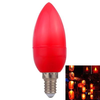 E14 2W 8 LEDs 2835 SMD 90 LM LED gloeilamp energiebesparend licht AC 220V (rood licht)