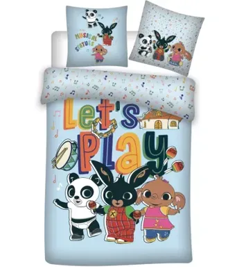 Bing peuterdekbedovertrek Let's Play 100 X 135 Cm Katoen