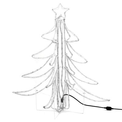 VidaXL Kerstfiguur boom 2 st inklapbaar met led's 87x87x93 cm warmwit VidaXL Kerstfiguur boom 2 st inklapbaar met led's 87x87x93 cm warmwit