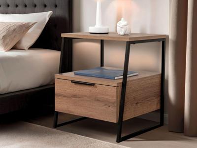 Nachtkastje PALPA 1 deur hout Nachtkastje PALPA 1 deur hout