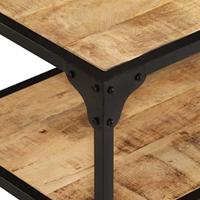 Salontafel 90x45x35 cm massief ruw mangohout - thumbnail