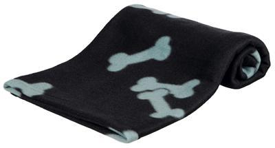 Trixie beany fleece hondendeken zwart Trixie beany fleece hondendeken zwart