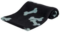 Trixie beany fleece hondendeken zwart - thumbnail
