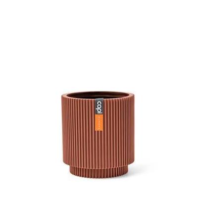 Capi Europe Vaas cilinder Groove Colours - 15x17 - Merlot rood