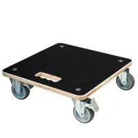 Nature planttrolley fsc hout vierkant 38x38 cm - thumbnail