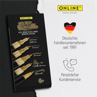 Acrylmarker online lettering 5 breedtes goud - thumbnail