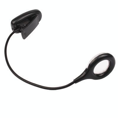 USB 18 geleid Super lichte Laptop Lamp met Clip(Black)
