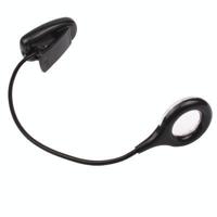 USB 18 geleid Super lichte Laptop Lamp met Clip(Black) - thumbnail