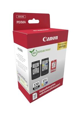 Canon Inktcartridge PG-510+CL-511 Origineel 2-pack Zwart, Kleur 2970B017 - thumbnail