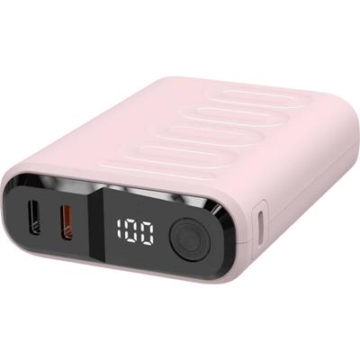 RealPower REALPOWER PB-10000 C Powerbank 10.000 mAh USB PD Roze RealPower REALPOWER PB-10000 C Powerbank 10.000 mAh USB PD Roze