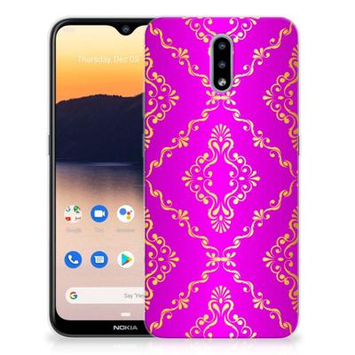 Siliconen Hoesje Nokia 2.3 Barok Roze Siliconen Hoesje Nokia 2.3 Barok Roze