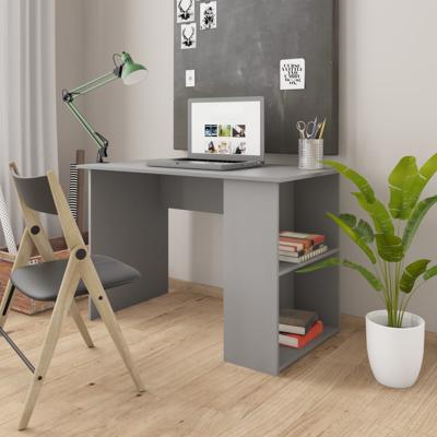VidaXL Bureau 110x60x73 cm bewerkt hout grijs