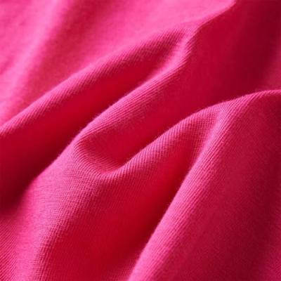 Kindershirt met lange mouwen ballerinaprint 128 felroze