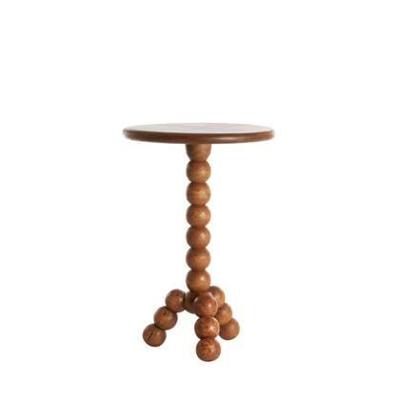 Light & Living Ronde Bijzettafel 'Veglio' Mangohout, kleur Bruin