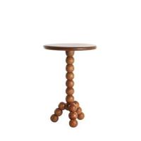 Light & Living Ronde Bijzettafel 'Veglio' Mangohout, kleur Bruin - thumbnail