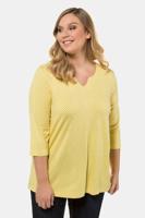 Ulla Popken Shirt, A-lijn, V-hals, 3/4 mouwen - Grote Maten - thumbnail