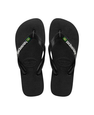 Havaianas Brasil Logo Slipper Heren Black/Black 39/40