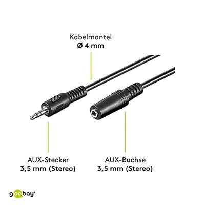 goobay 3,5 mm Jack verlengkabel