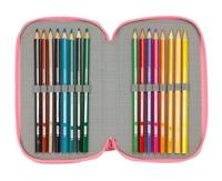 Schooletui met Accessoires Moos Passion Multicolour 12,5 x 19,5 x 5,5 cm 37 Onderdelen - thumbnail