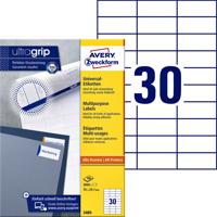 Etiket avery 3489 70x29.7mm wit 3000st - thumbnail