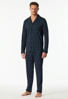 Schiesser Schiesser Heren Pyjama Long nightblue 183176 48/S - thumbnail