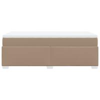Boxspring met matras kunstleer cappuccinokleurig 100x200 cm - thumbnail