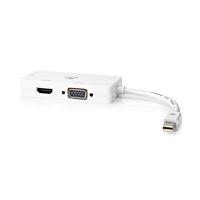 Nedis DisplayPort-Adapter | Mini-DisplayPort Male | Schakelbaar | 0.2 m | Wit | 1 stuks - CCGB37466WT02 CCGB37466WT02 - thumbnail