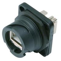 Telegärtner 100007417 STX V1 RJ45-stekkerset kunststof variant 1 Koppeling, inbouw Aantal polen: 8P8C Zwart 1 stuk(s) - thumbnail