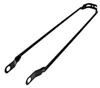 spatbordstang 28 mat zwart - thumbnail