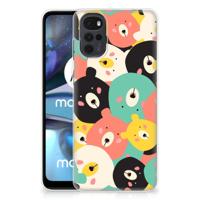 Motorola Moto G22 Telefoonhoesje met Naam Bears - thumbnail