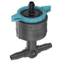 GARDENA verstelbare seriedruppelaar 1-8 l/u, drukcompenserend druppelaar (zwart/turquoise) - thumbnail