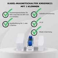 Schabus Magneetschakelaar KMS 098K22 Wit - thumbnail