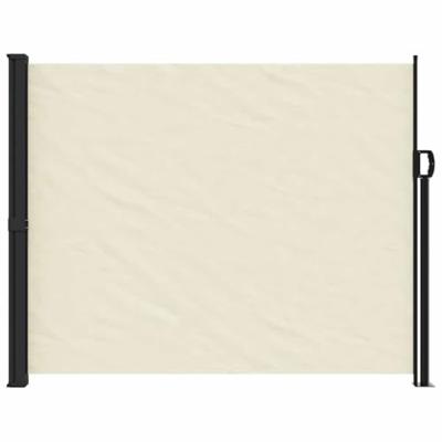 Windscherm uittrekbaar 160x300 cm crèmekleurig
