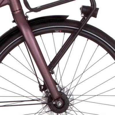 Cortina voorvork common black red matt