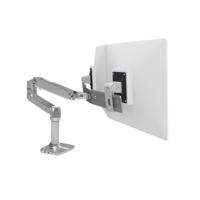 Ergotron LX bureausteun dubbele directe arm in gepolijst aluminium 45-489-026 - thumbnail