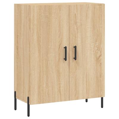Dressoir 69,5x34x90 cm bewerkt hout sonoma eikenkleurig Dressoir 69,5x34x90 cm bewerkt hout sonoma eikenkleurig