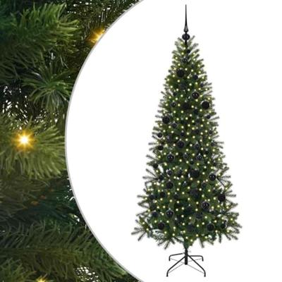 Kunstkerstboom met 300 LED met standaard Groen 180 cm PE en PVC