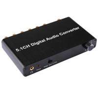5.1ch Digitale AudioDecoder Converter met optische Toslink SPDIF coaxiaal voor Home Theater / PS4 / PS3 / XBOX360 steun volumeregeling AC-3 DTS - thumbnail