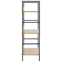 Boekenkast met 3 schappen 60x27,6x90,5 cm spaanplaat eikenkleur - thumbnail