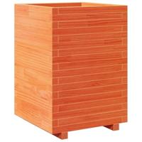 VidaXL Plantenbak 50x50x72,5 cm massief grenenhout wasbruin - thumbnail